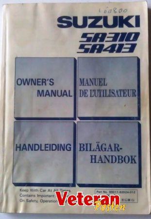 1987 Suzuki Owner`s Manual. 